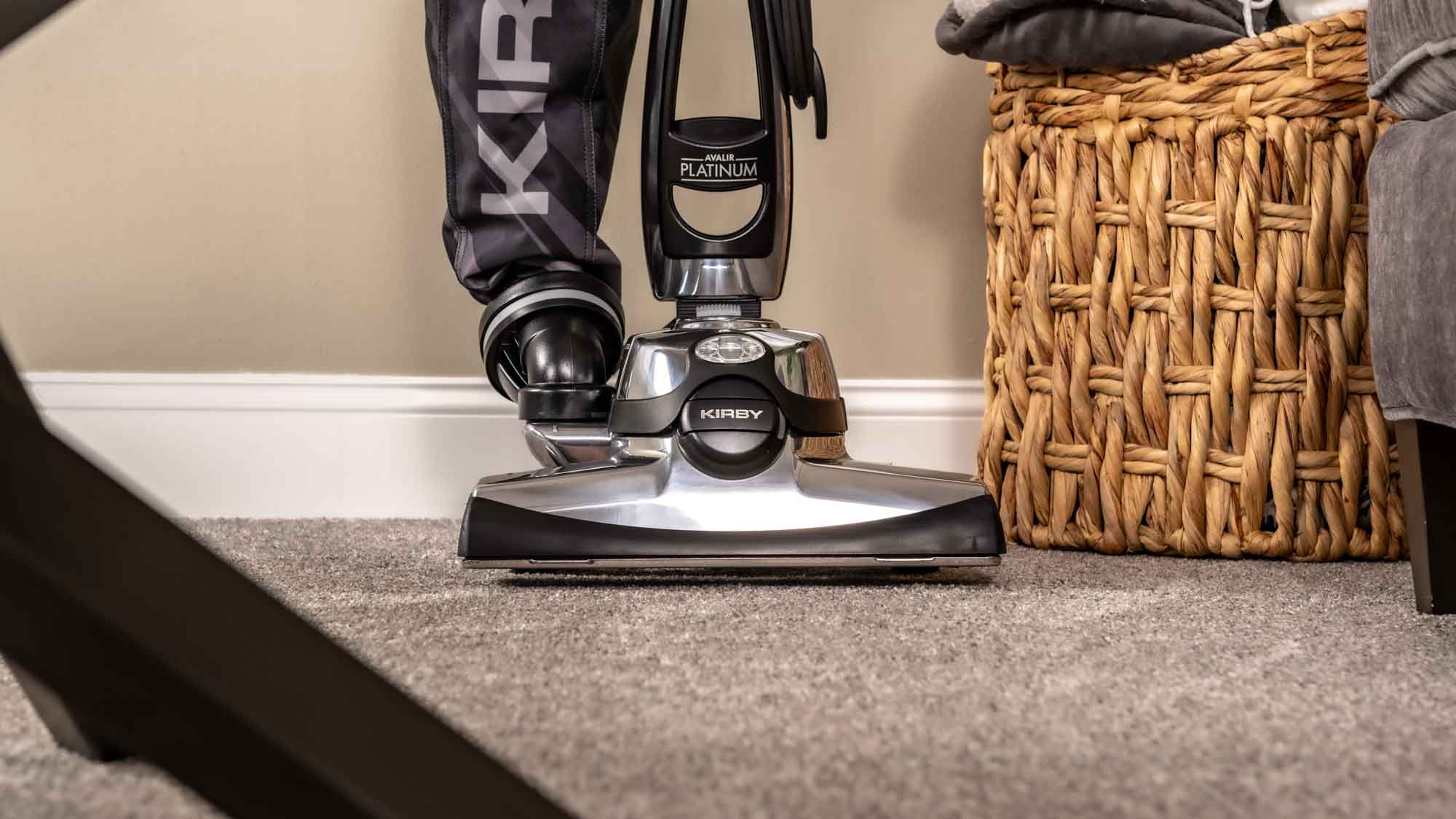 Kirby Vacuum sitting in a home