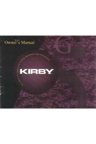 Kirby Vacuum G5 Ower Manual