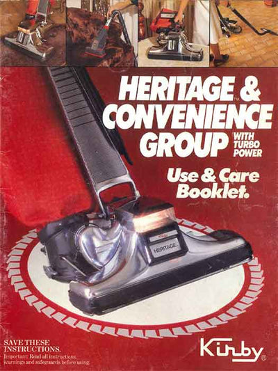 Kirby Heritage owner manual.