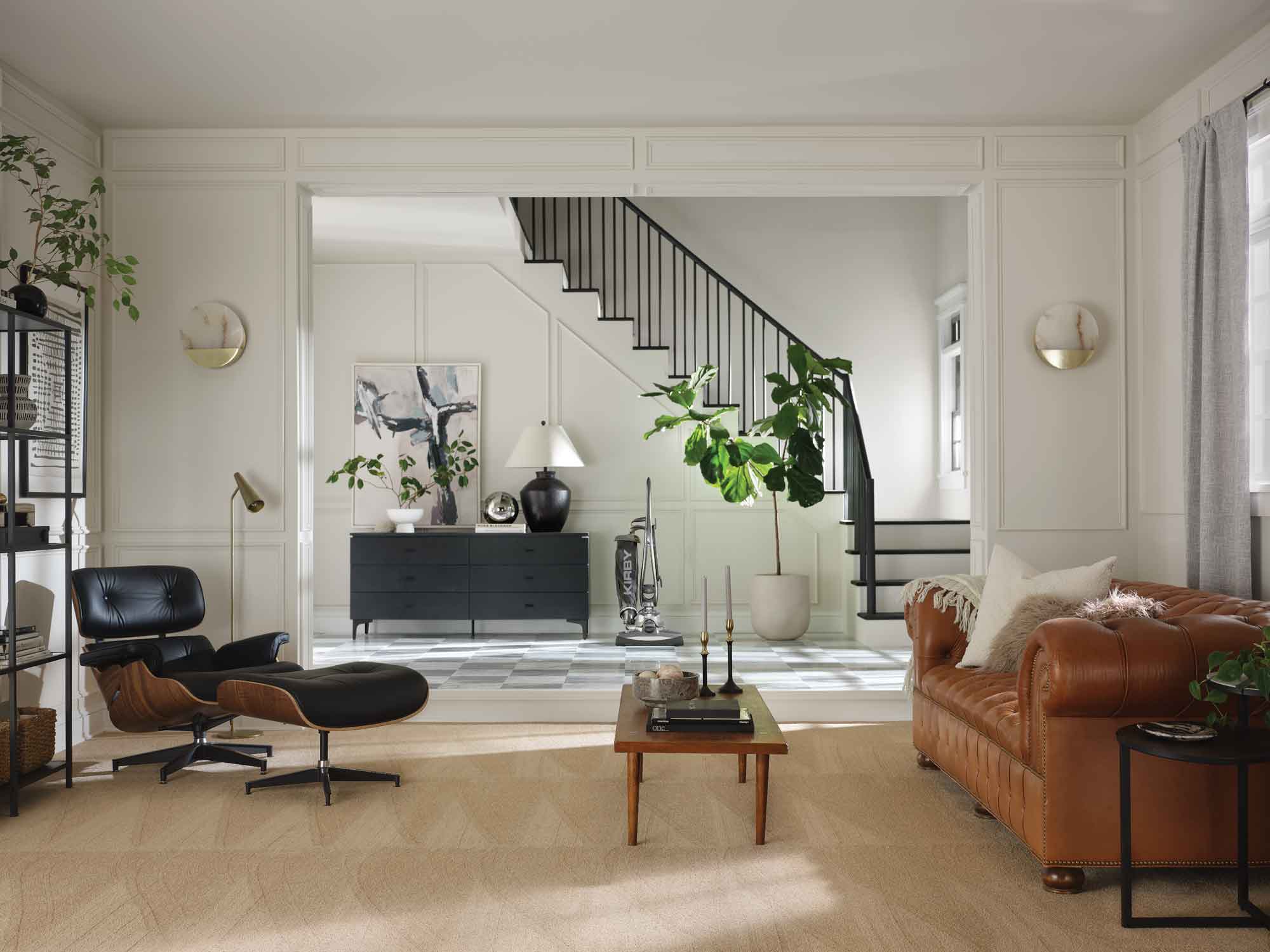 Kirby Vacuum sitting in a home