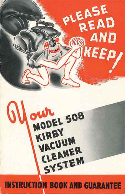 Kirby Model 508 owner manual.