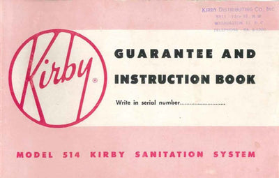 Kirby Model 514 owner manual.