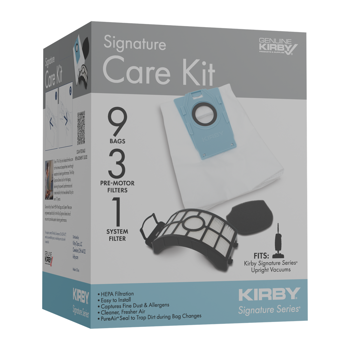 Signature Care Kit for Kirby Signature Series upright vacuums.