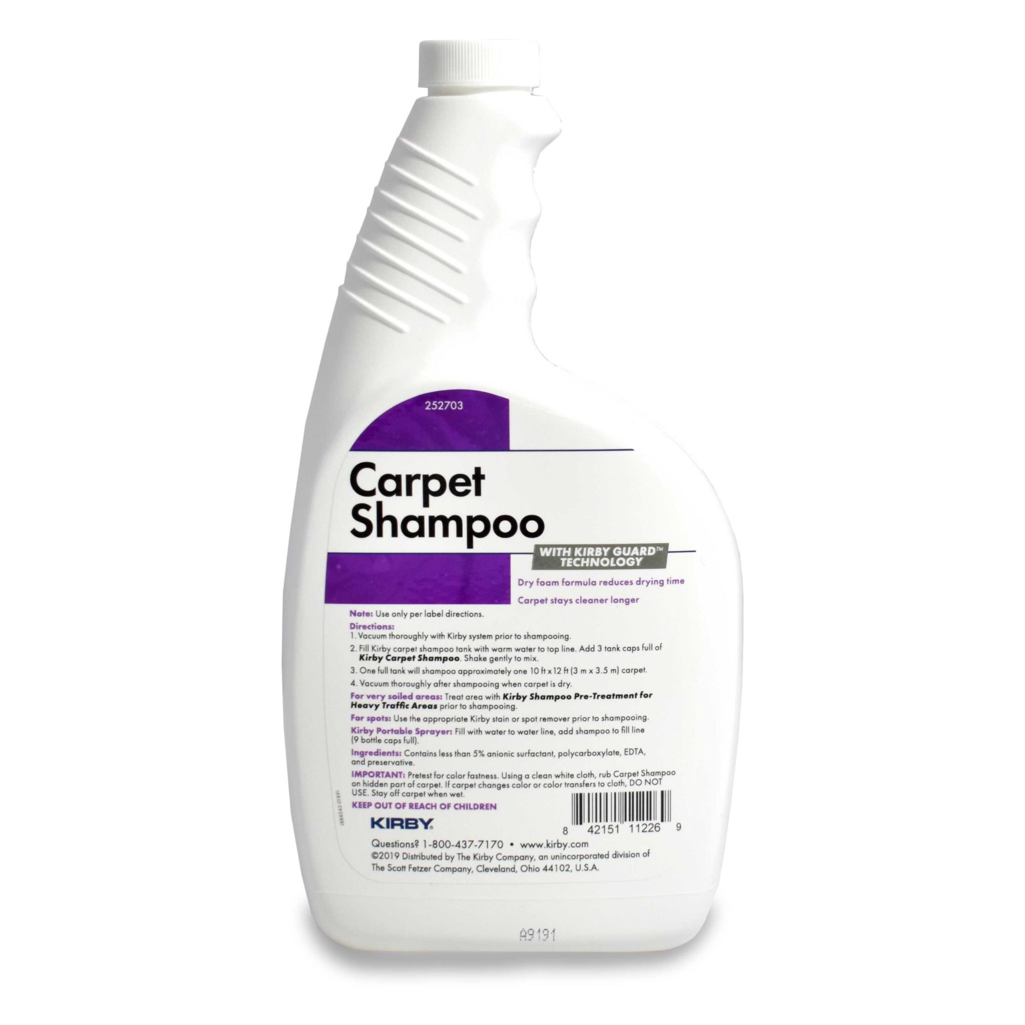 Kirby Professional Strength Carpet Shampoo Best Carpet Cleaner